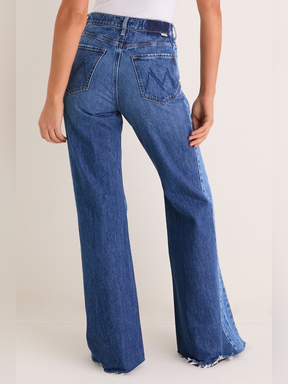 MOTHER The Tux Sidestepper Sneak Fray Jeans - Picture 3 of 14
